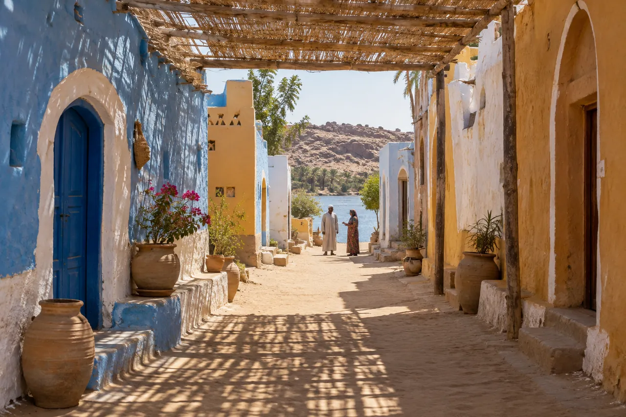 Улица нубийской деревни
